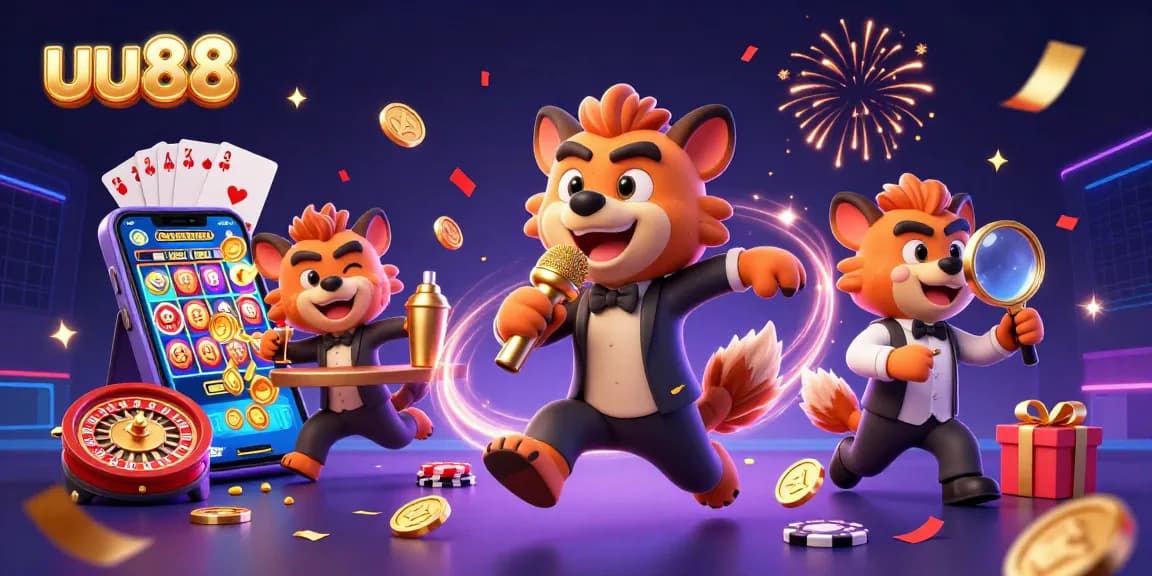 uu88 hyenas entertain at a vibrant comedy casino club with lively casino elements.
