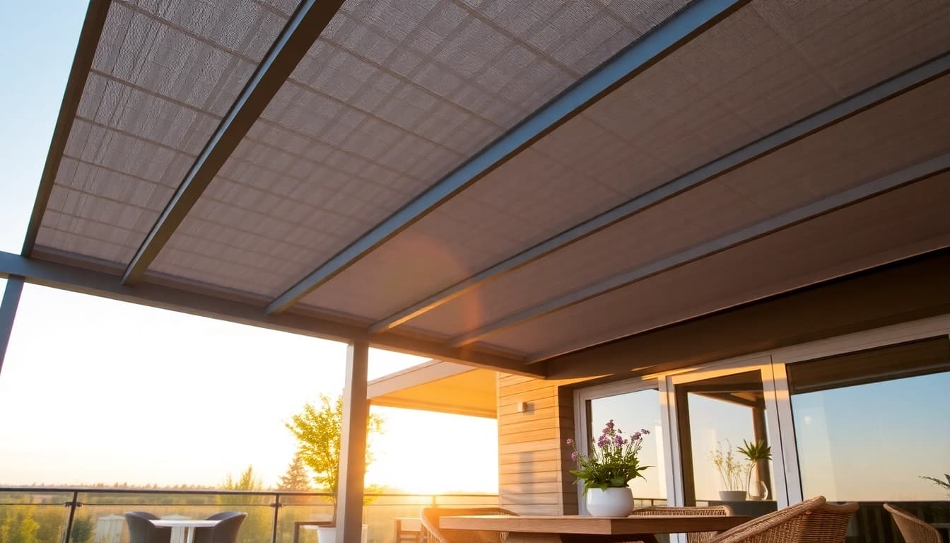 Genießen Sie Ihre Terrasse mit einer Terrassenüberdachung mit Markise für optimalen Sonnen- und Regenschutz.