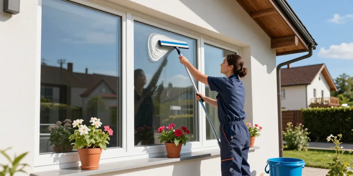 Professional window cleaning in Solothurn for sparkling clarity, highlighting fensterreinigung solothurn service.