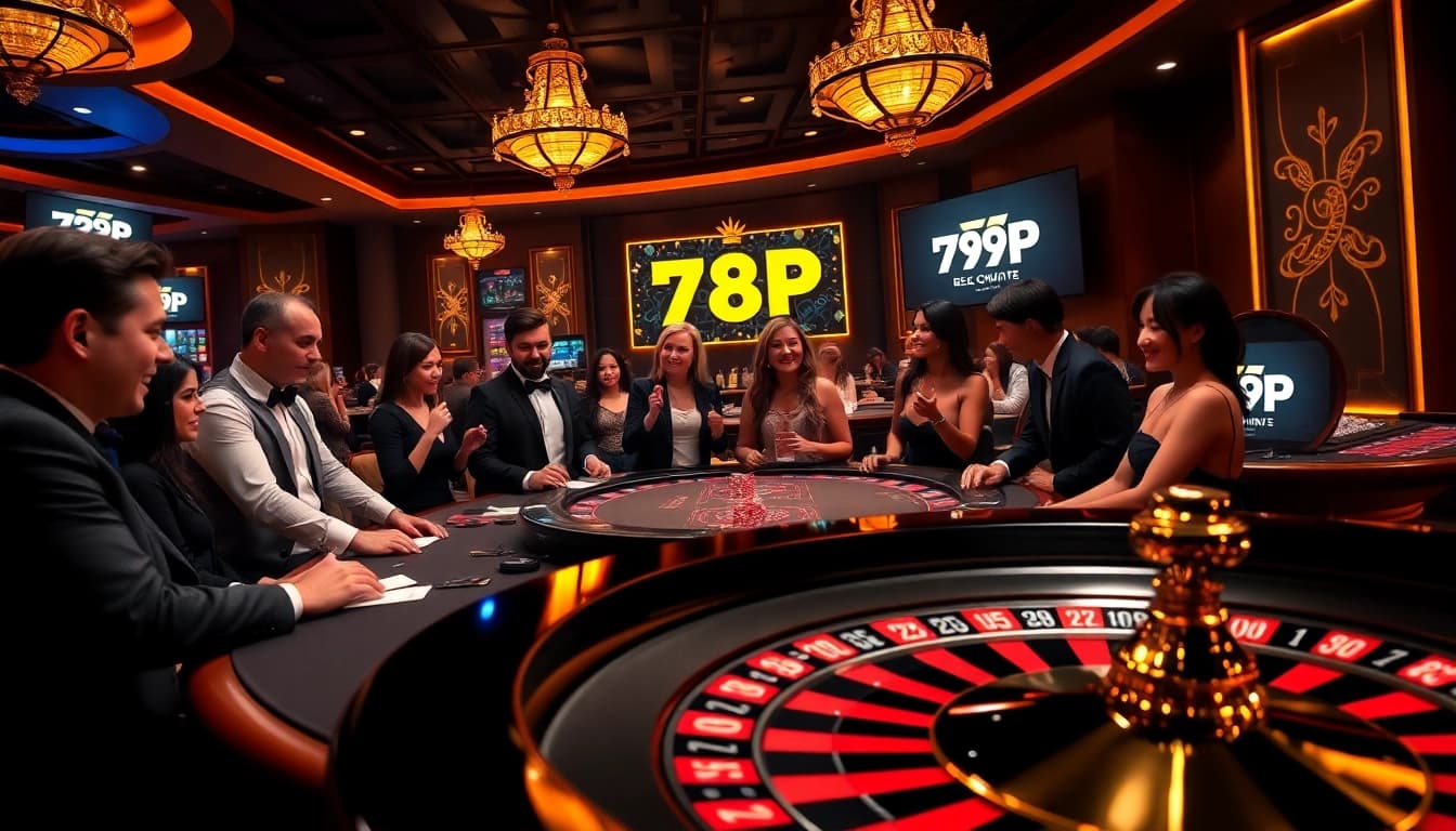 Experience the thrill of 789P Casino with vibrant gaming tables and exciting players in action.