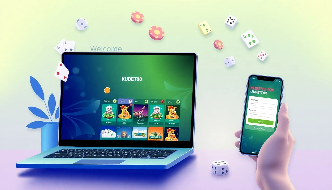 Registering on KUBET88 – Fast, Easy, and Full of Benefits with engaging online betting graphics.