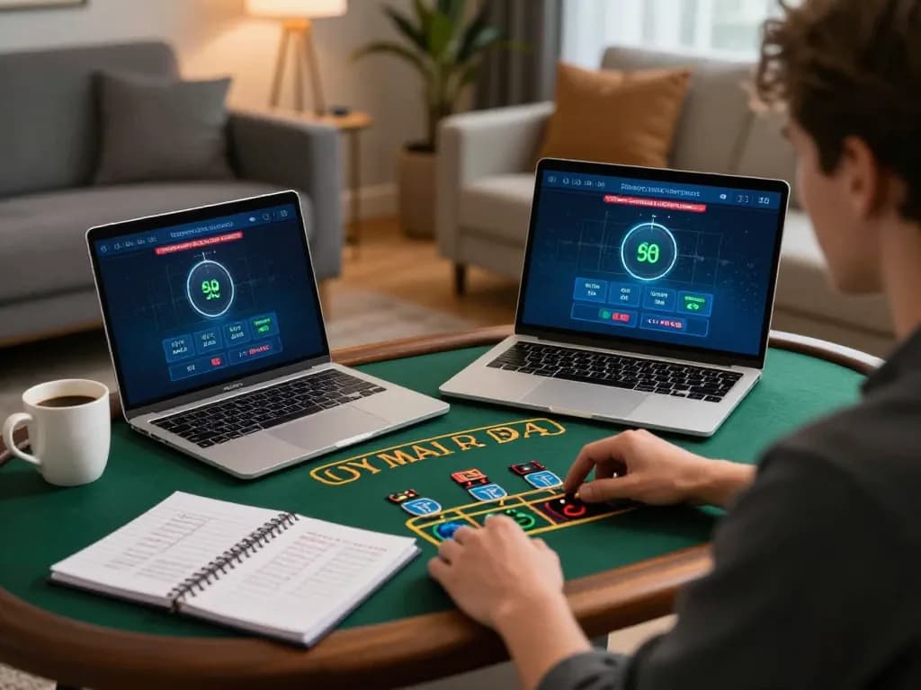 Engaging online gaming session at home with mk8, showcasing live betting strategies and responsible gaming.