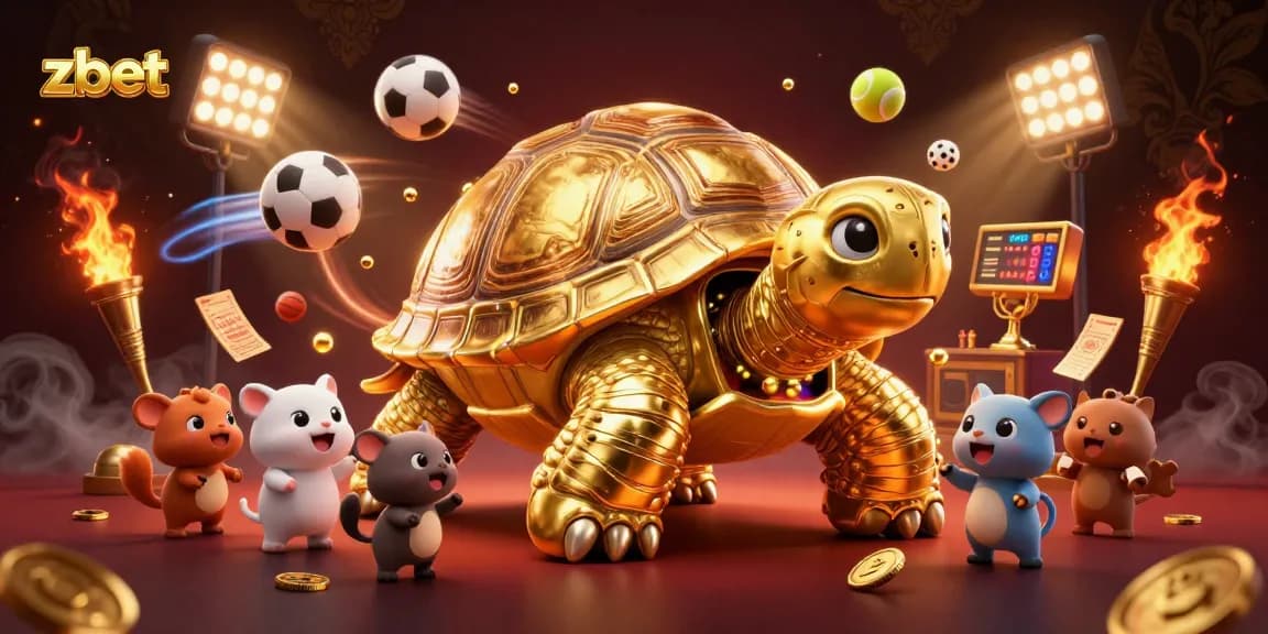 Experience zbet's exciting gaming adventures with a vibrant casino-themed illustration featuring dynamic elements.