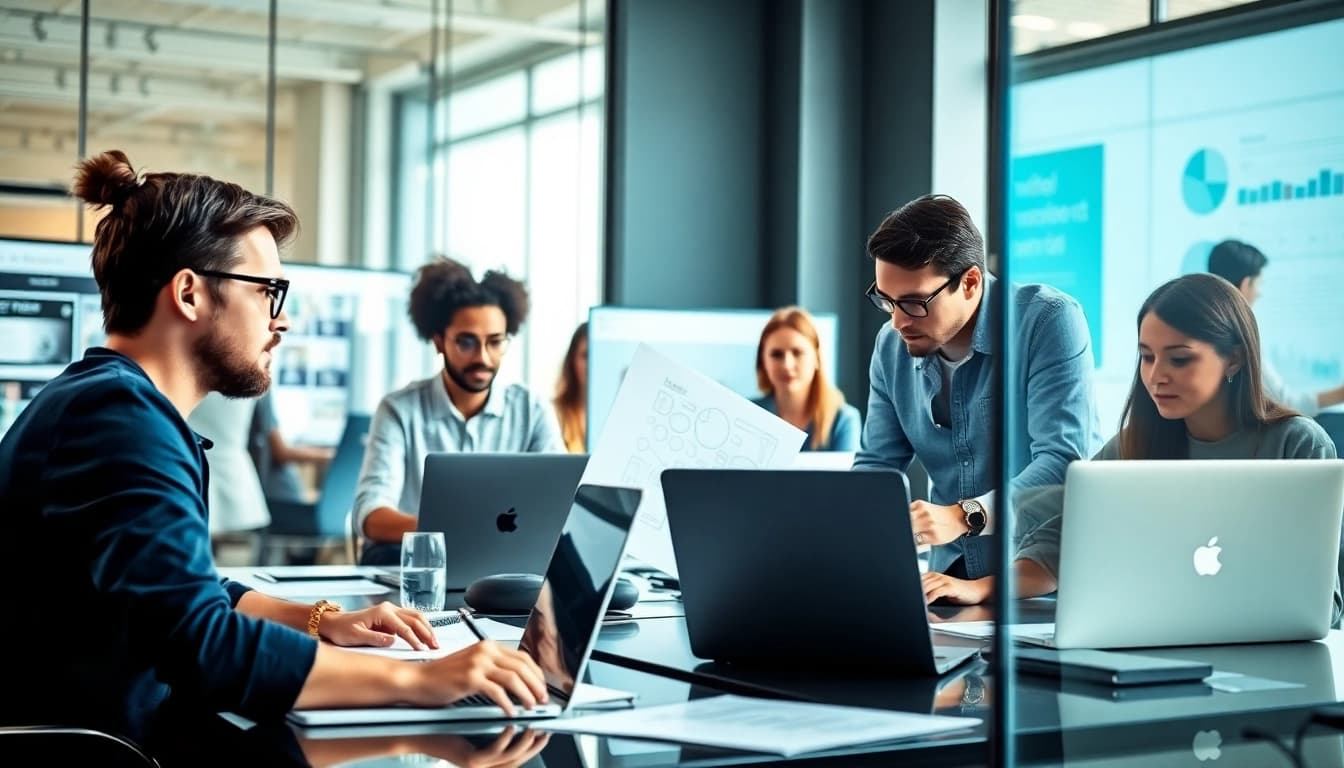 Marcel Hüsig und sein Team entwerfen innovative Webdesign-Lösungen.
