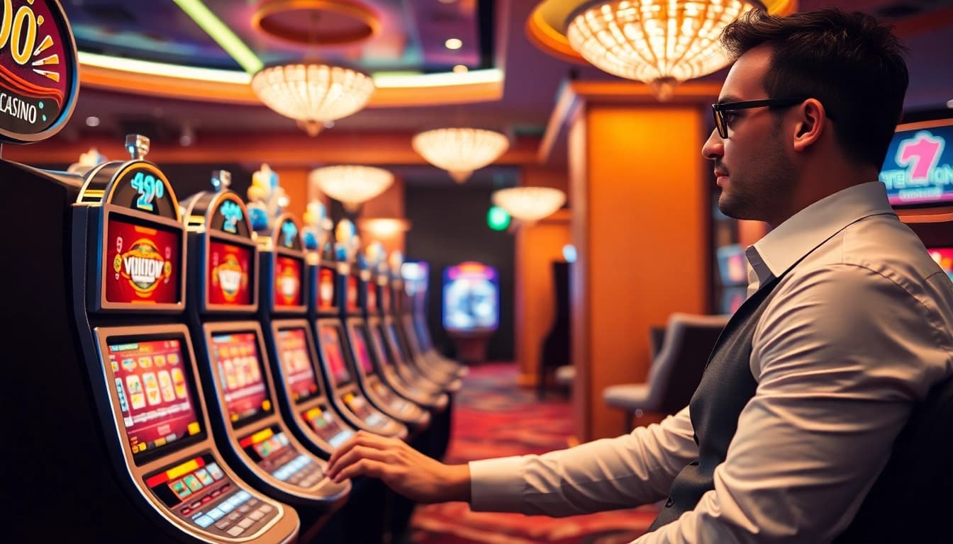 Erlebe das Spielen in Online Casinos ohne deutsche Lizenz mit bunten Automaten und nervenaufreibender Spannung.