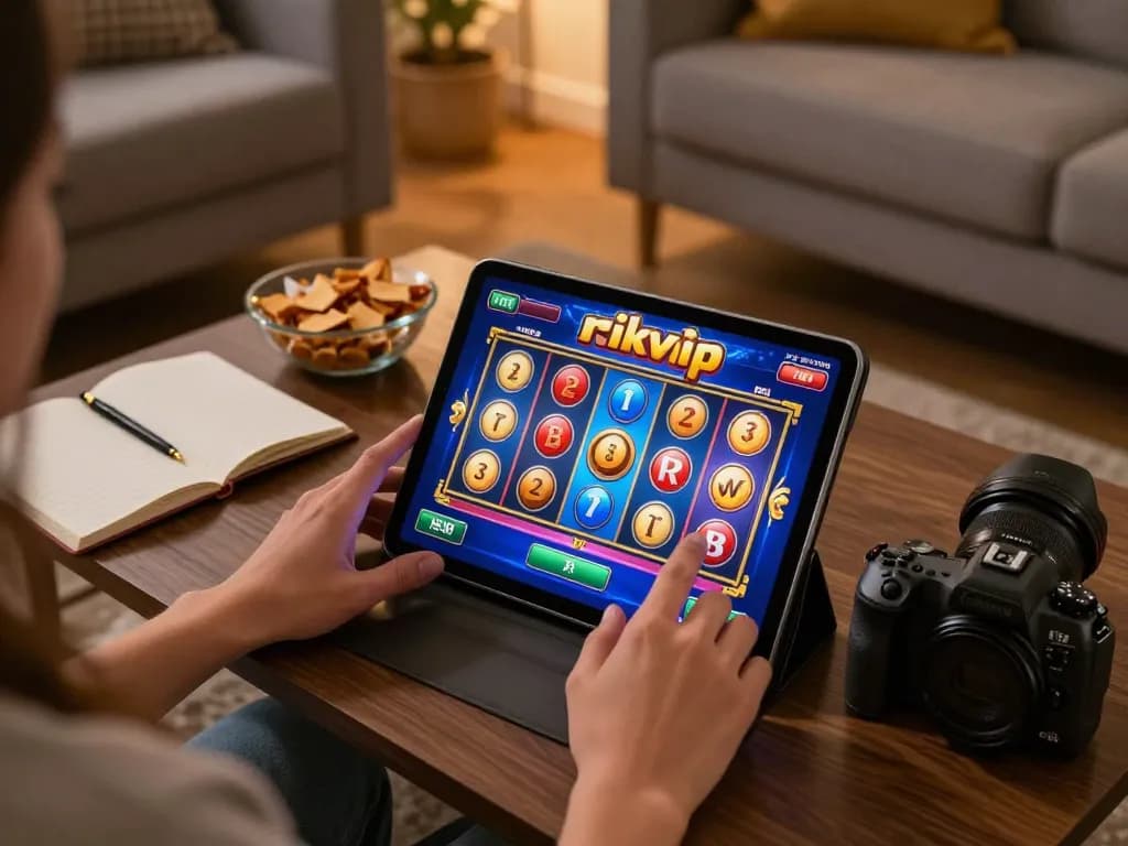Players enjoying online slots at rikvip, showcasing exciting gameplay and strategic engagement.