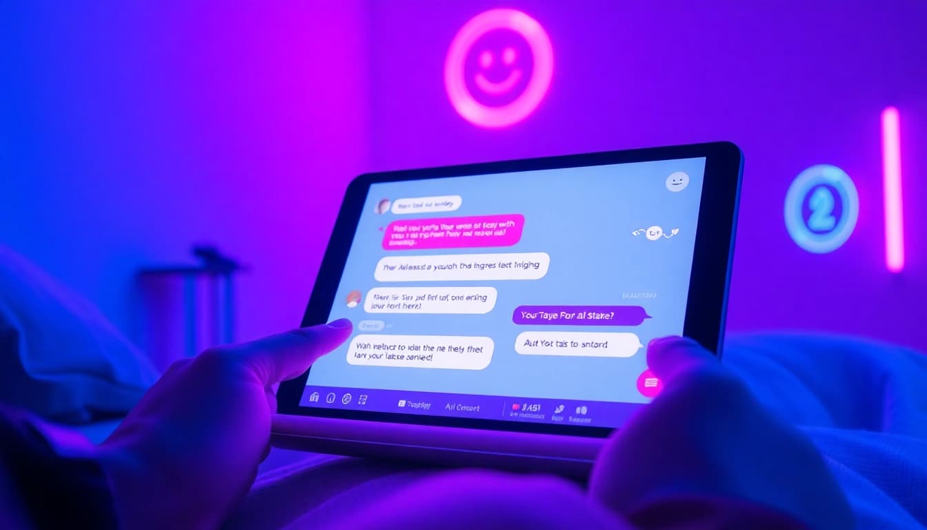 Engaging porn ai chat experience showcased on a sleek device.