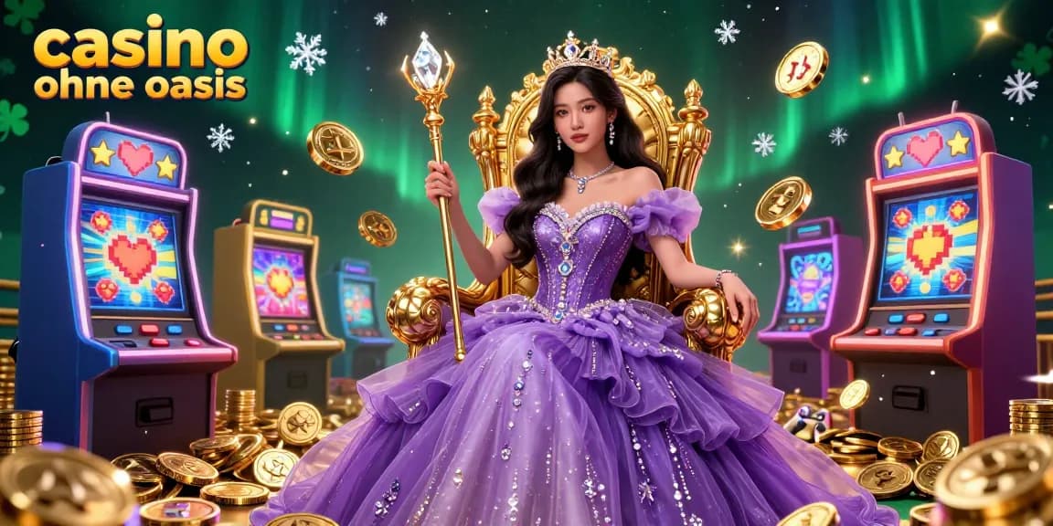 Experience the magic of playing in a casino ohne oasis, with vibrant slot machines and a royal ambiance