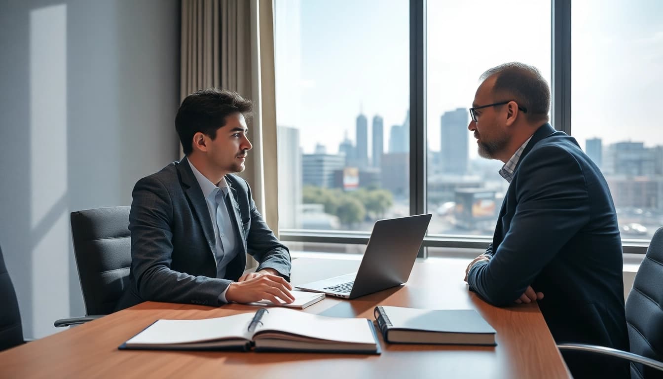 Headhunter Hannover im Gespräch, modern und professionell.