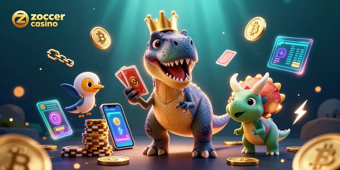 Experience vibrant gameplay at zoccer casino with unique 3D illustrations and exciting casino elements.