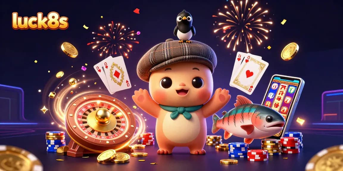 Experience thrilling games at luck8s with vibrant characters and dynamic casino elements in action.