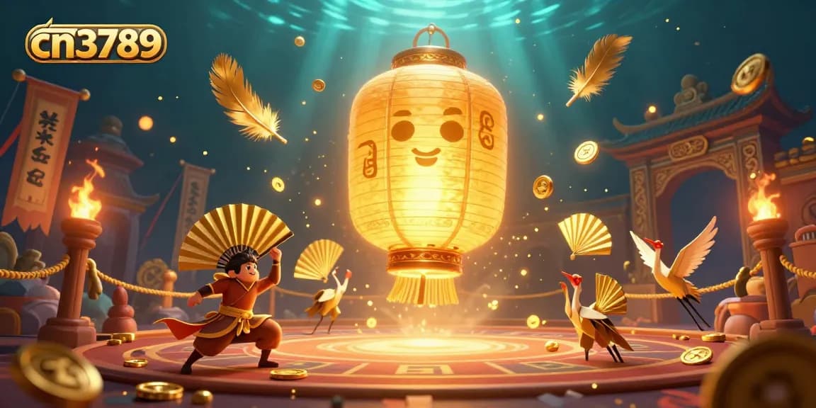 Engage with cn3789 at the vibrant casino filled with golden lantern spirits and dynamic gaming elements.