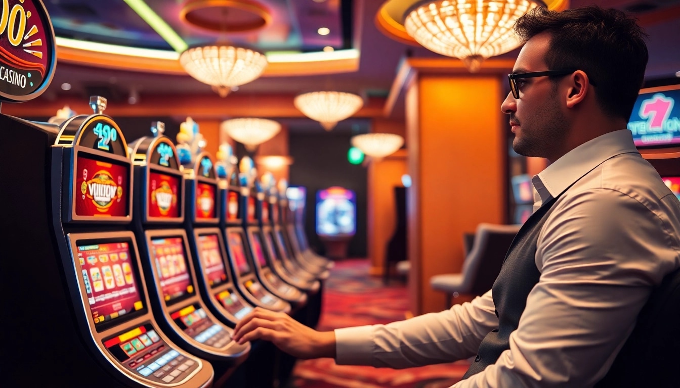 Erlebe das Spielen in Online Casinos ohne deutsche Lizenz mit bunten Automaten und nervenaufreibender Spannung.