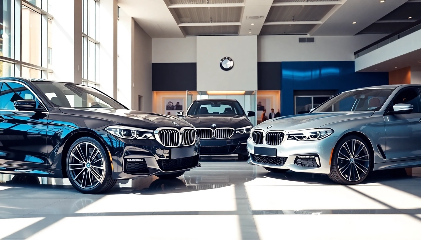 BMW kaufen: Stilvolle Präsentation eines neuen BMW im modernen Showroom