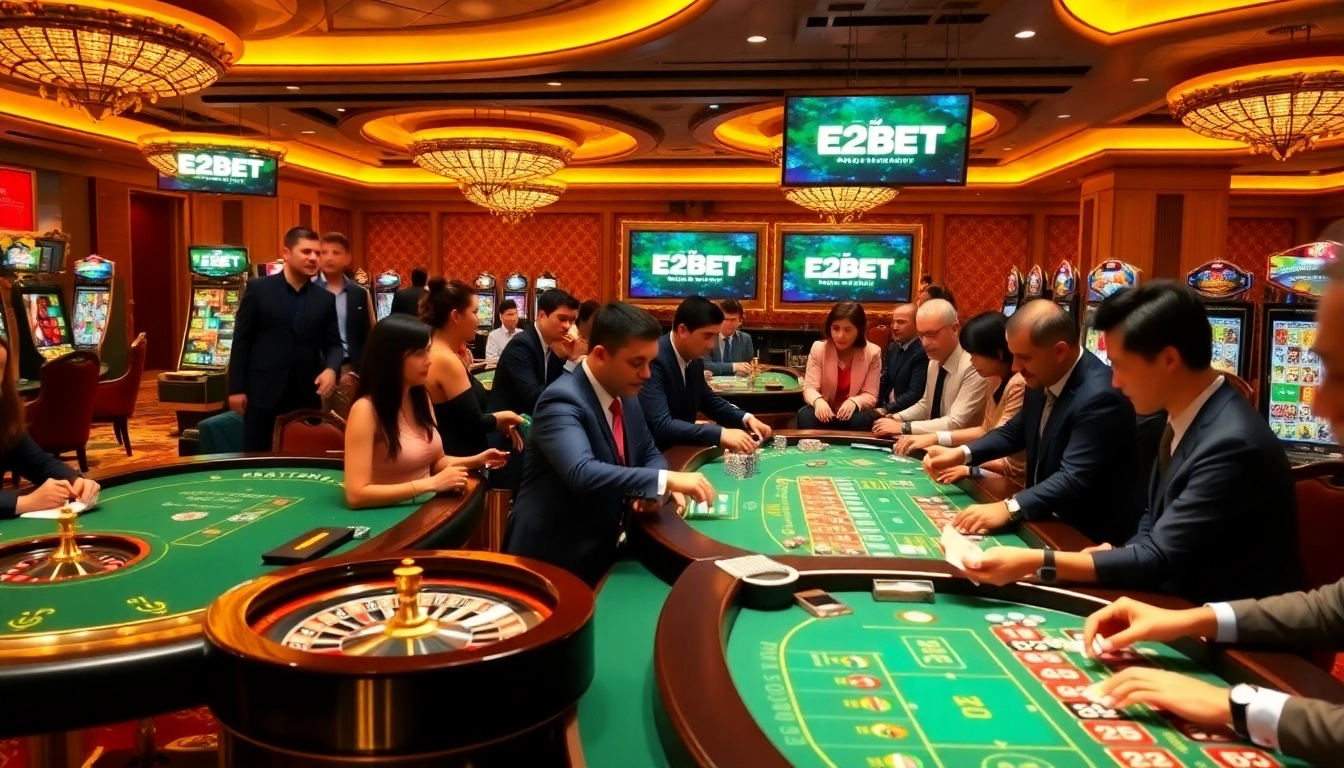Experience exciting online gaming at E2BET, where players enjoy diverse casino games and winning opportunities.