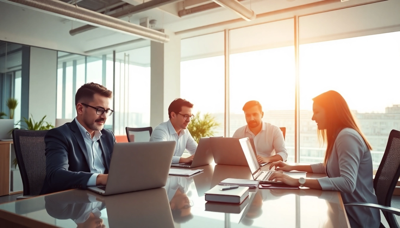 Recruiting-Team von Headhunter IT bei der Arbeit in einem modernen Büro.