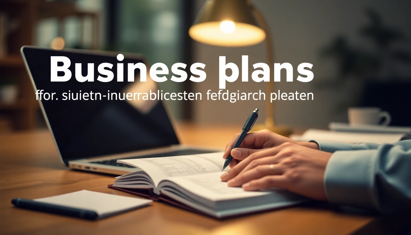 Erfolgreich erstellen eines businessplans für ambulanten pflegedienst mit Notizen und Laptop
