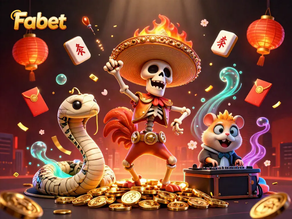 Fabet offers thrilling betting experiences with dynamic gaming elements in a captivating scene.