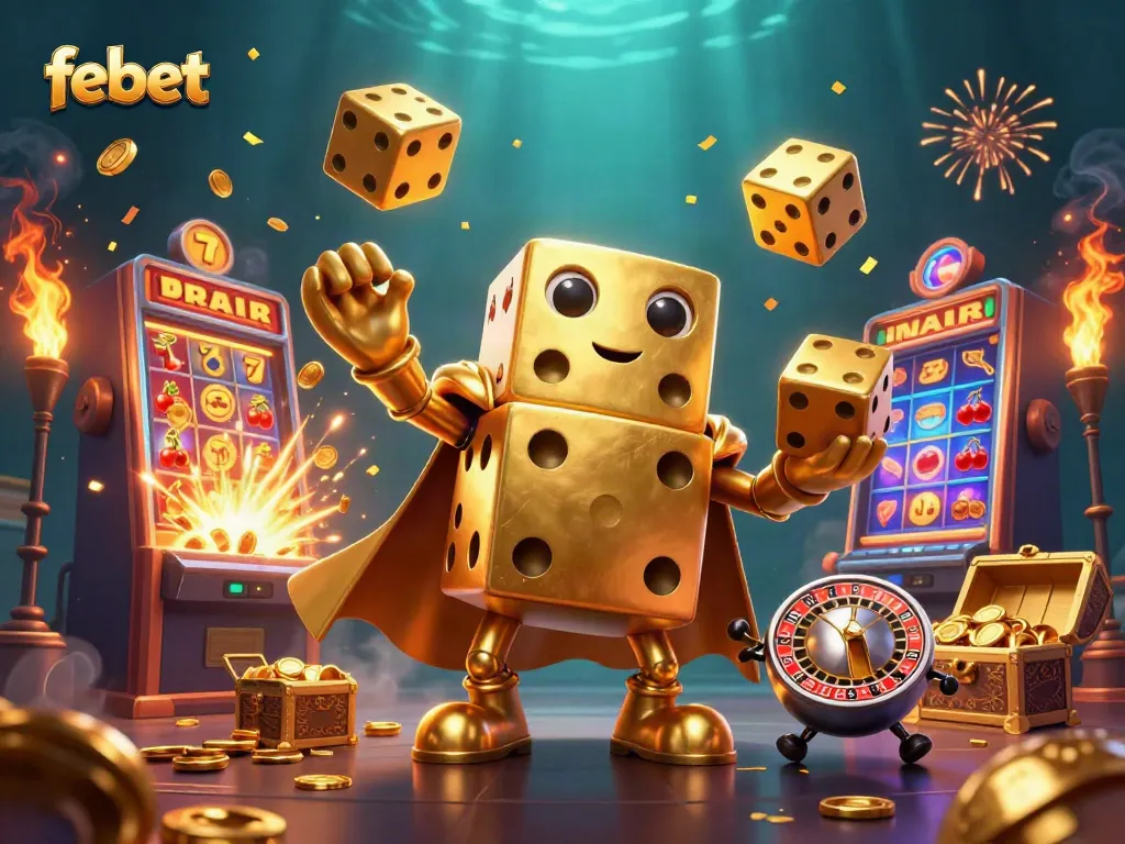 Experience exhilarating gameplay at febet with vibrant 3D casino characters and explosive jackpot visuals.