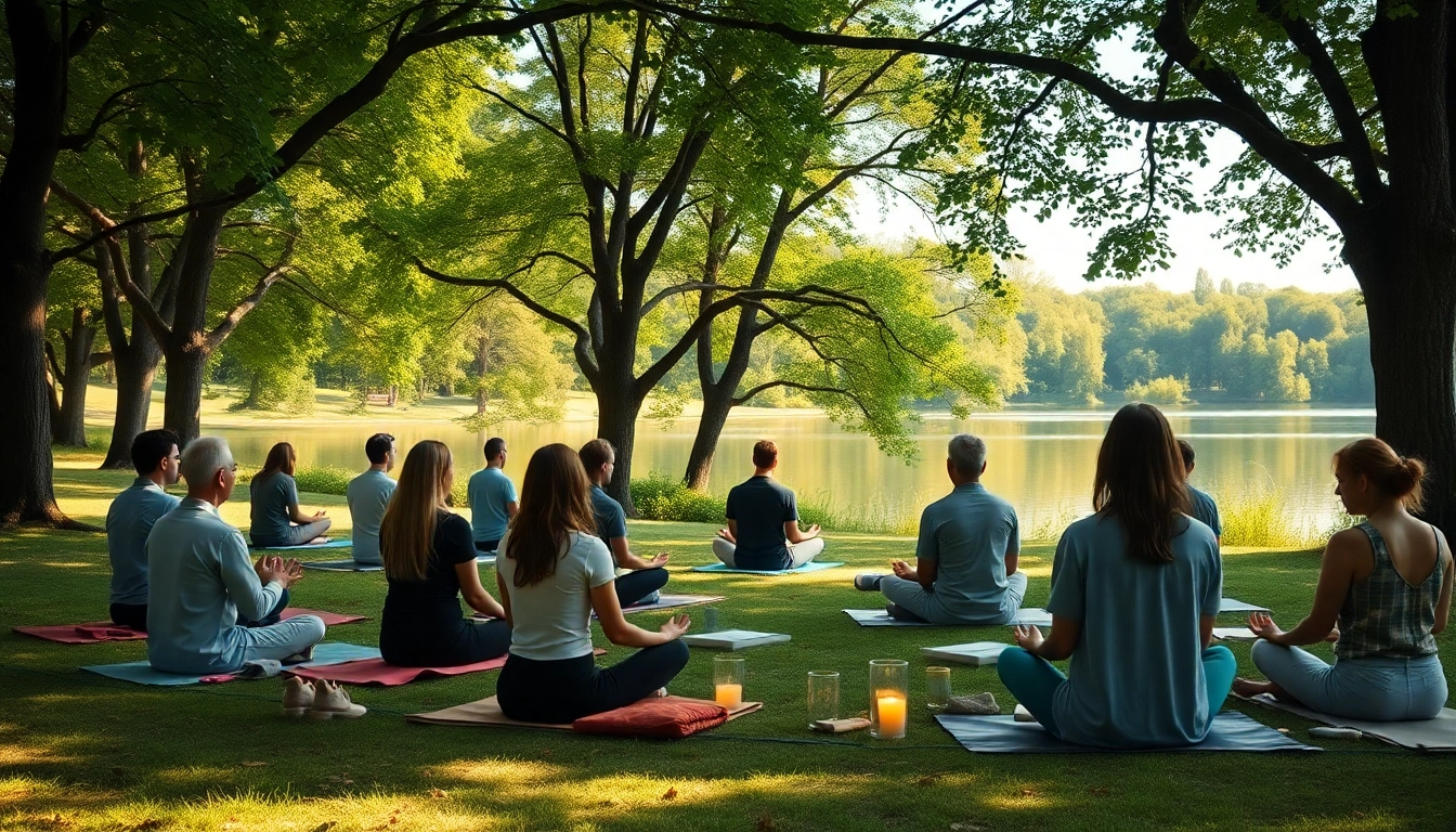 Enhance emotional wellbeing through mindfulness activities in a serene outdoor setting.