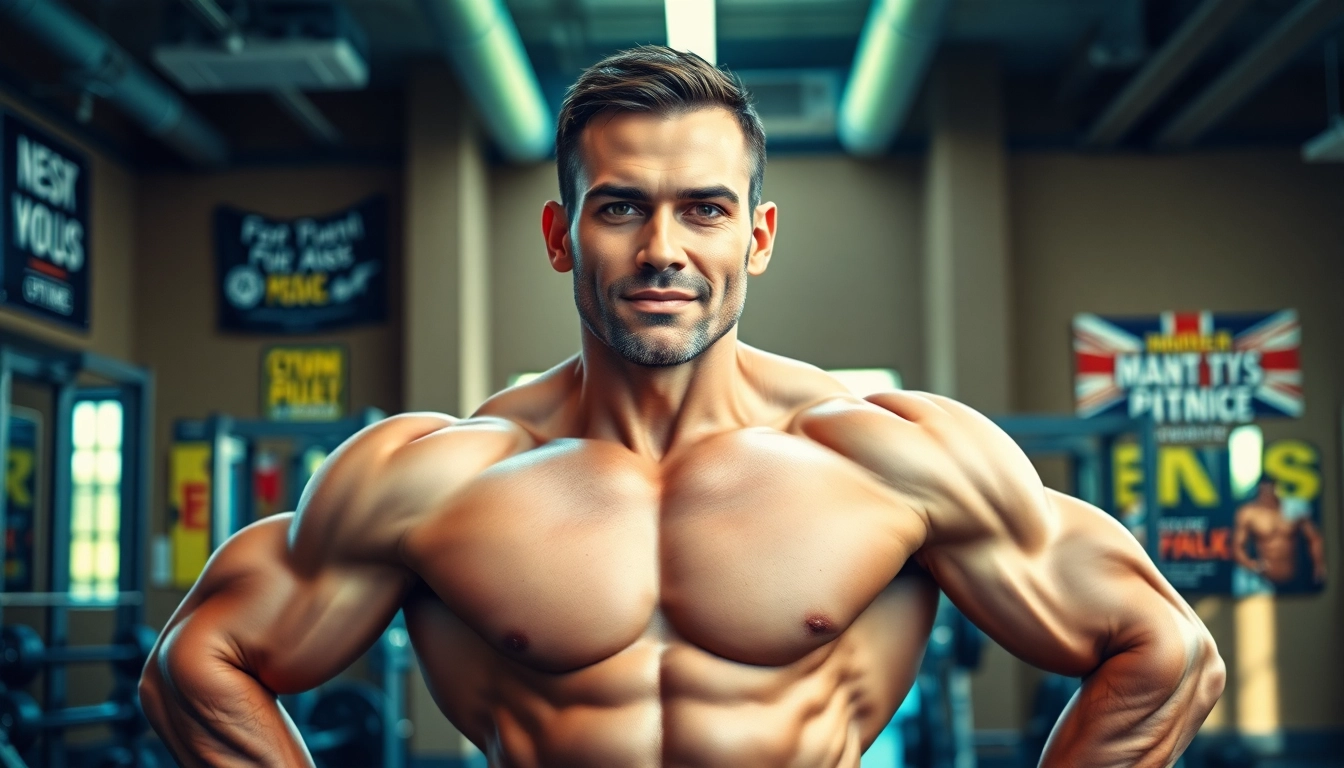hgh kaufen für Fitnessenthusiasten im Fitnessstudio mit starker Muskulatur