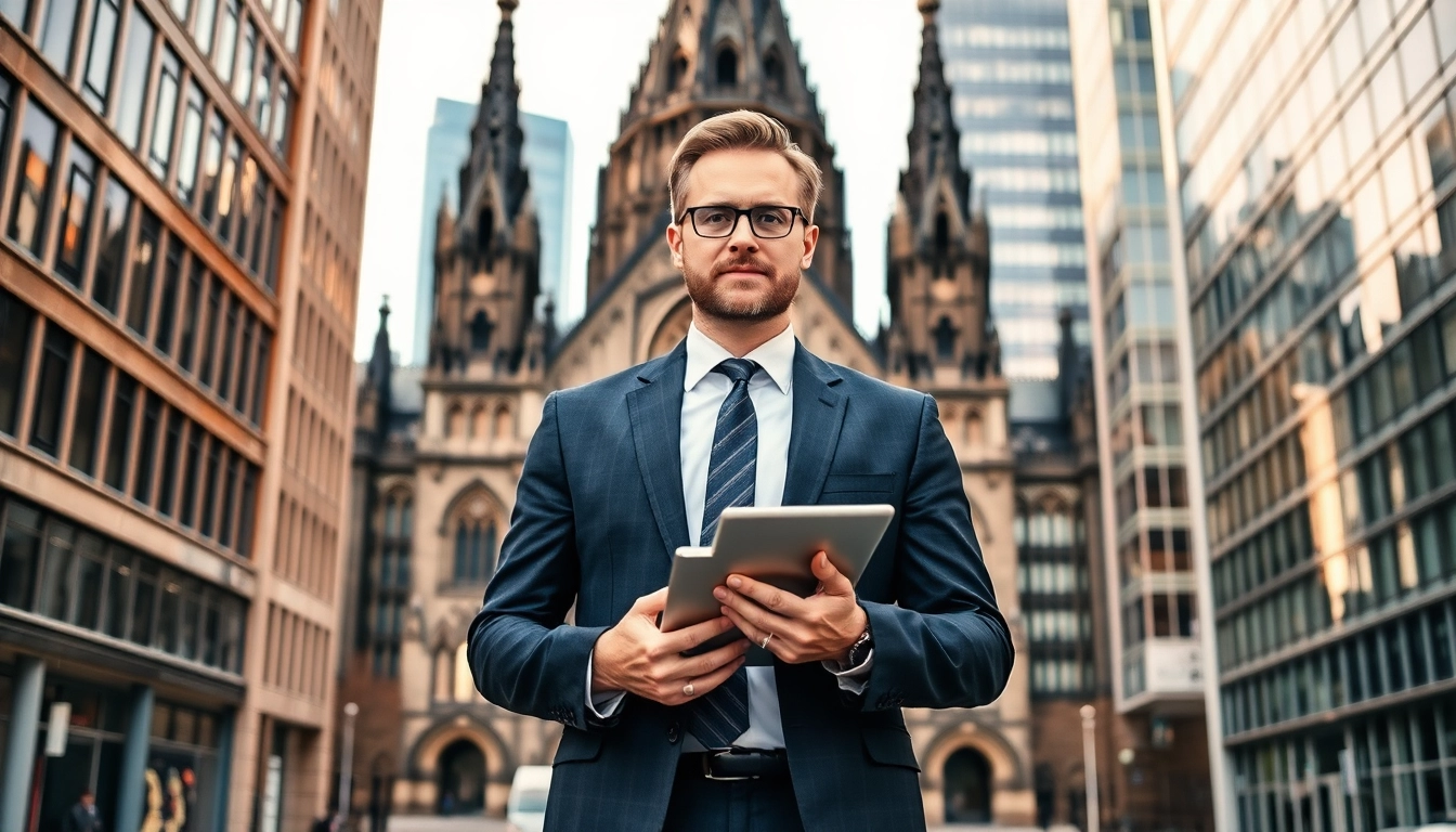 Headhunter Köln präsentiert sich vor dem Kölner Dom, bereit für die Personalvermittlung.