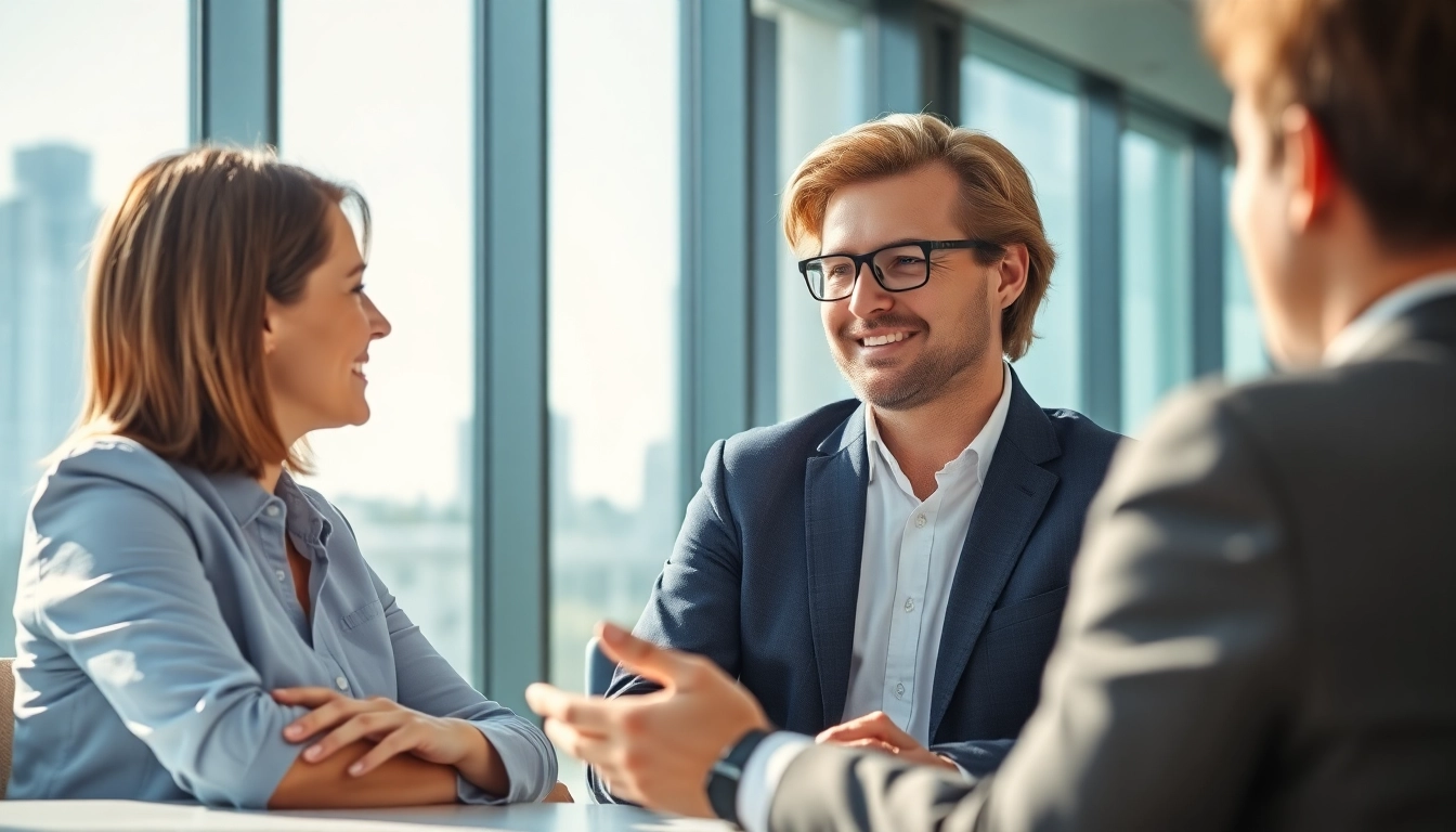 Headhunter Schweiz im Gespräch mit einem Kandidaten über Karrierechancen