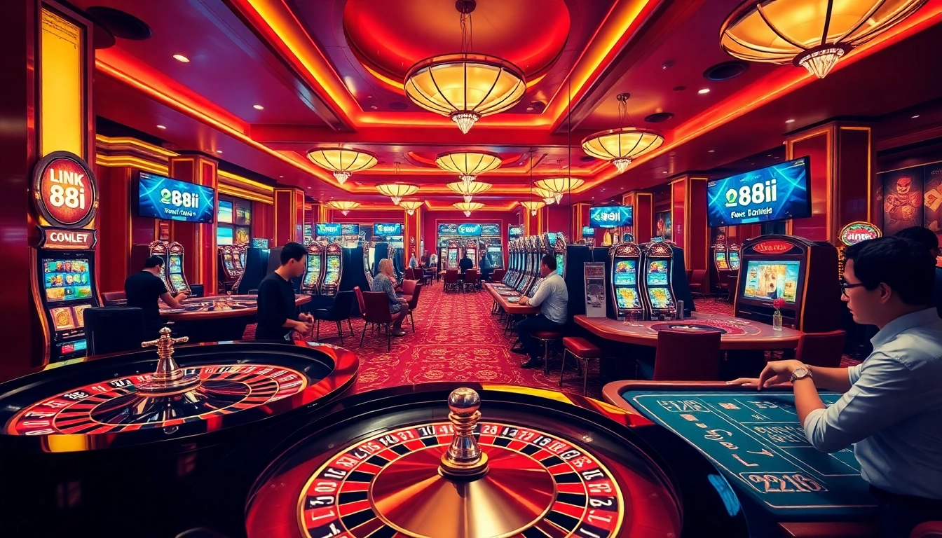Experience the thrill of online gaming with link 88i at a vibrant casino atmosphere.