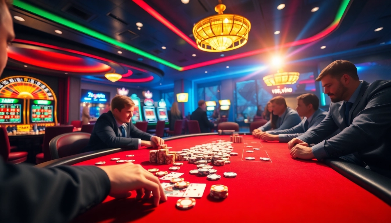 Experience excitement at the 789win club with intense poker action and vibrant casino ambiance.