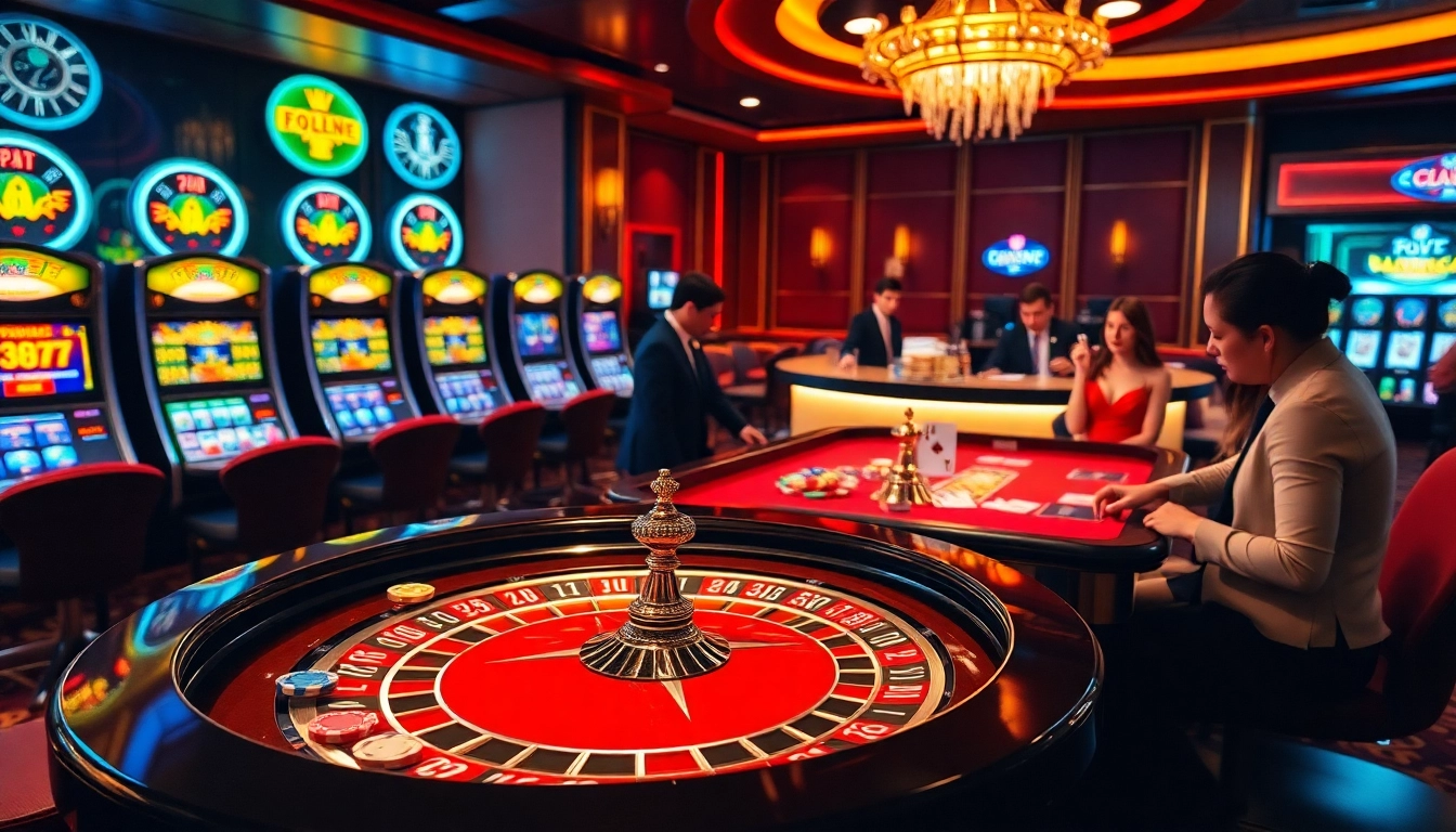 Excited players engaging with the nv casino experience at a luxurious roulette table.