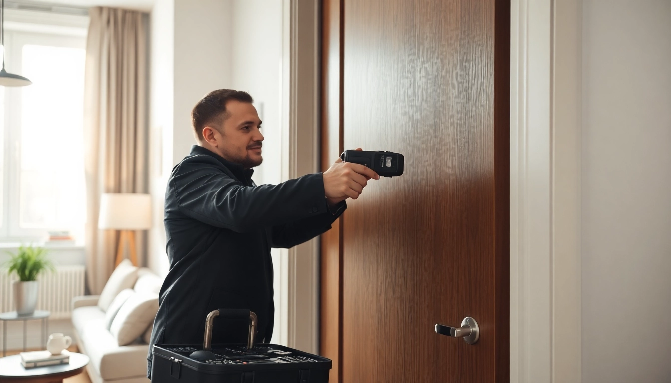 Professioneller Schlüsselservice bei Türöffnung Berlin in einer modernen Wohnung.