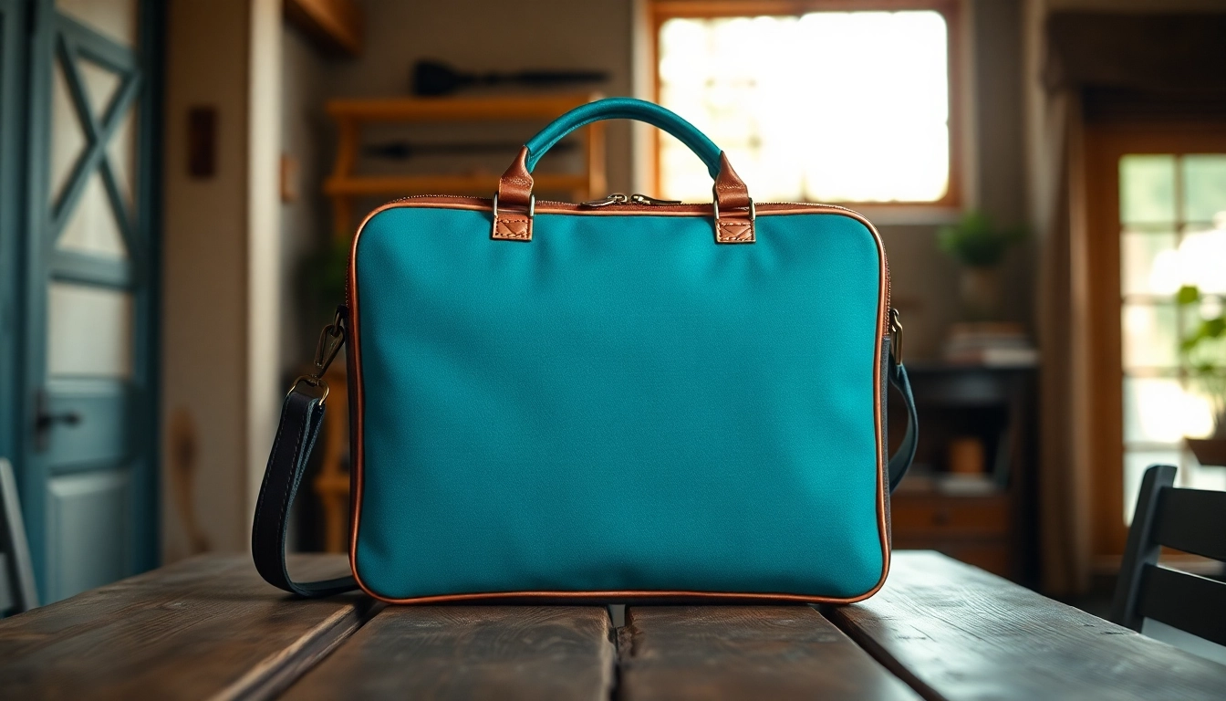 Hochwertige Handytasche Magnetverschluss auf Tisch präsentiert, einladendes Design und Farben.