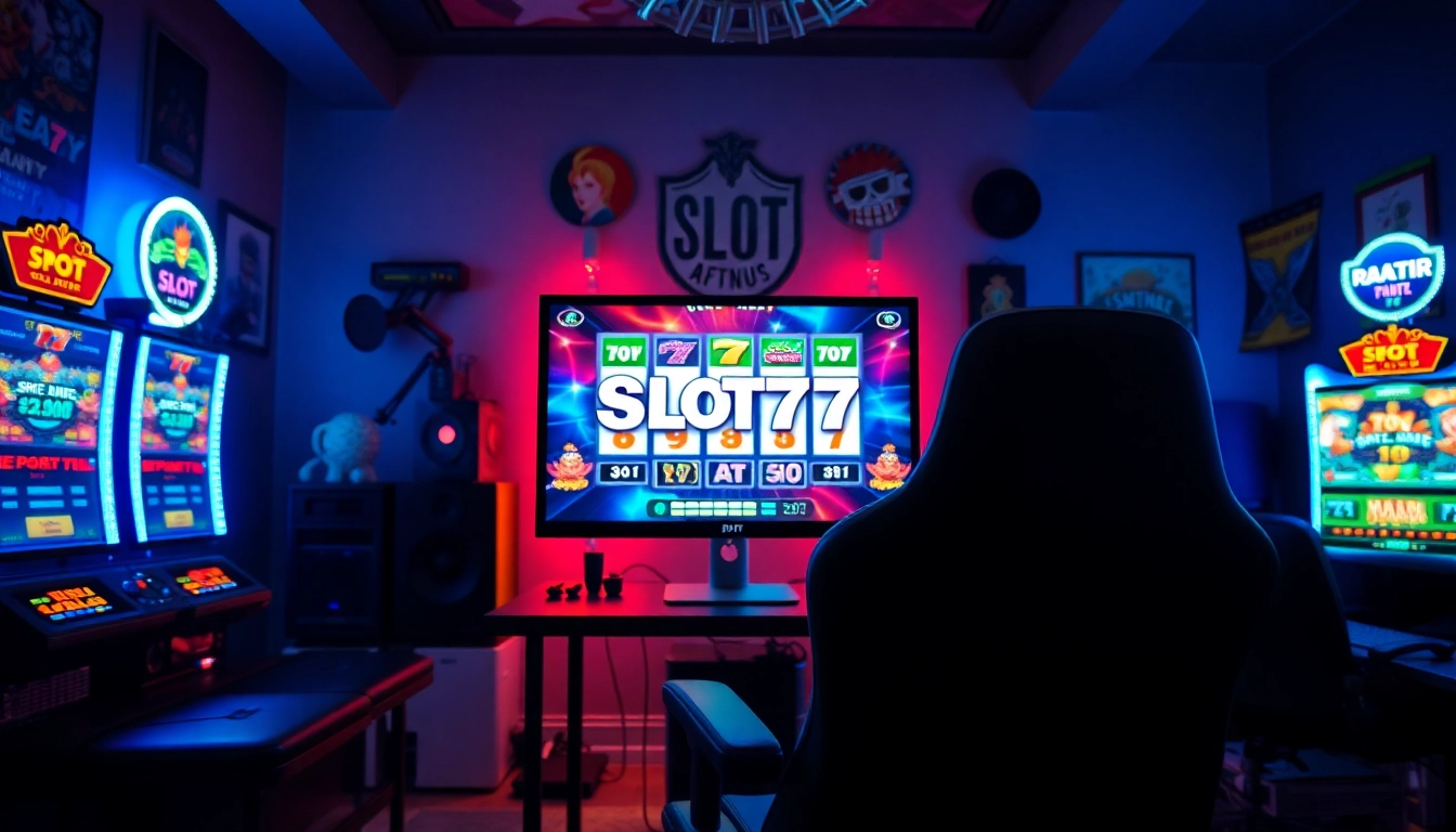 Rasakan keseruan bermain Slot77 dengan tampilan grafis yang memikat di ruang gaming modern.