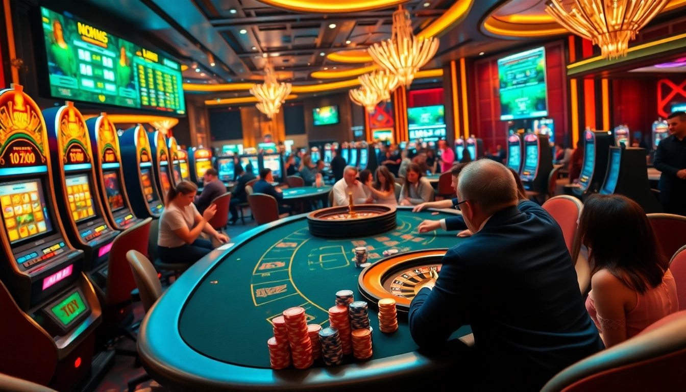 Experience excitement with NHATVIP's high-stakes poker game and vibrant casino environment.