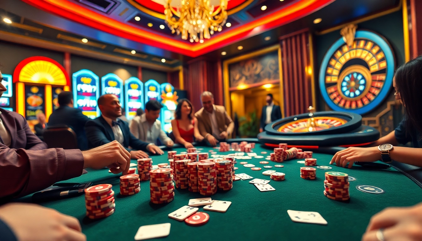 Experience high-stakes poker excitement at https://f168.sarl/ with vibrant tables and colorful chips.